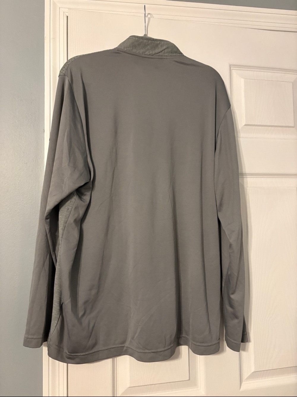 adidas Light Gray Zip-Front Pullover XXL - Picture 6 of 6